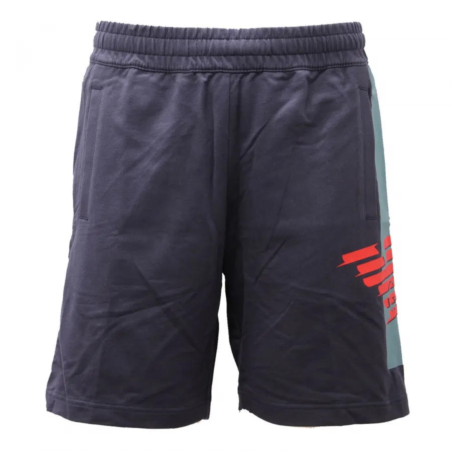 0612AE bermuda uomo EMPORIO ARMANI blue cotton shorts man