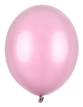 100 forti palloncini in lattice rosa 12 cm