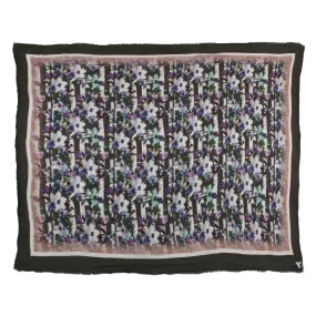 813 - Annalisa Giuntini - Sciarpa in Cashmere con Fiori Eleganti - Sciarpe e Foulard - Sciarpa di Alta Qualità Luxury