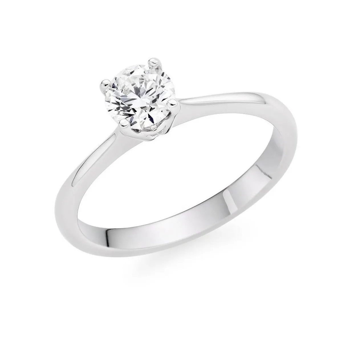 Anello fidanzamento oro bianco 18k 0.90 carati SG32968