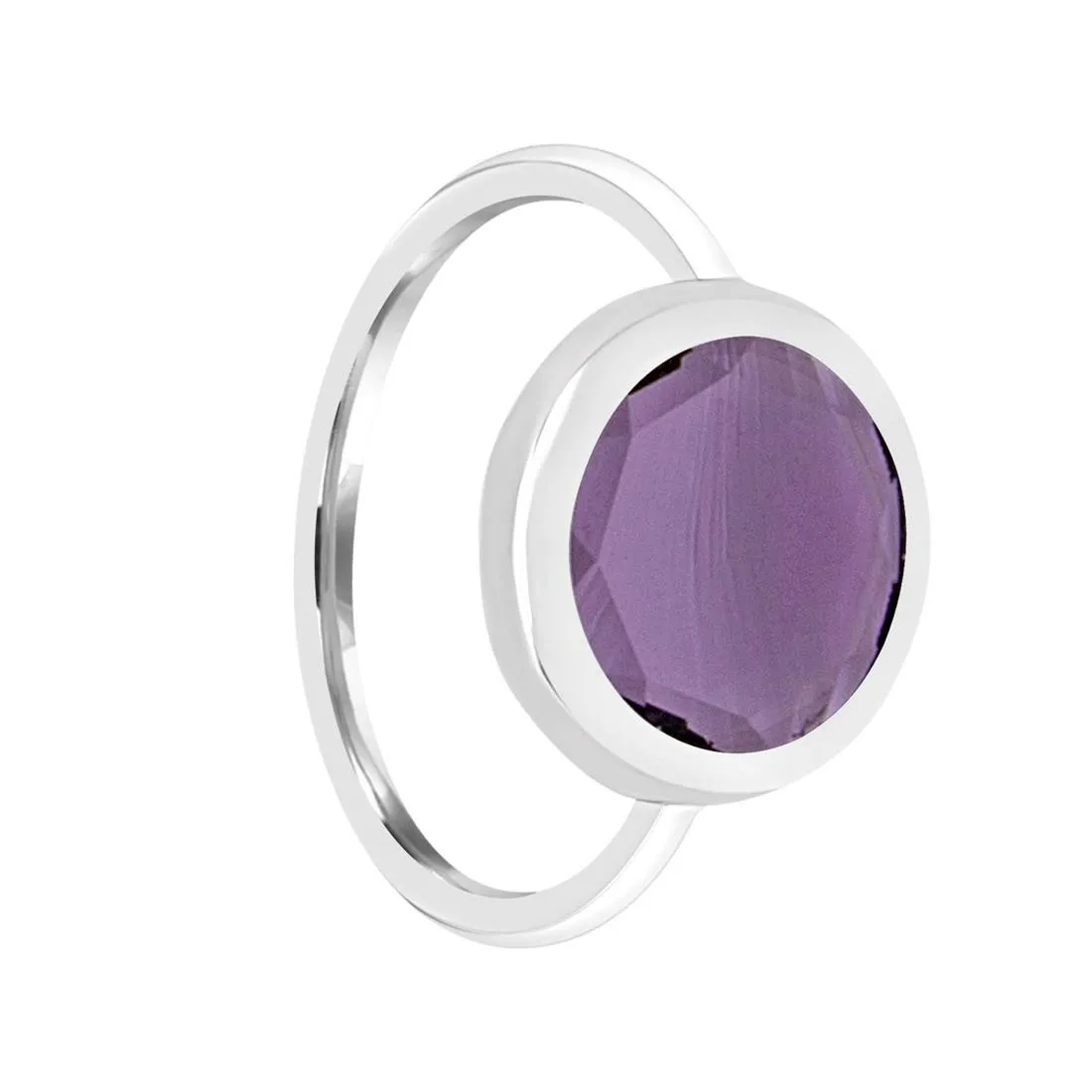 Anello in argento 925 con pietra rosa mis 10
