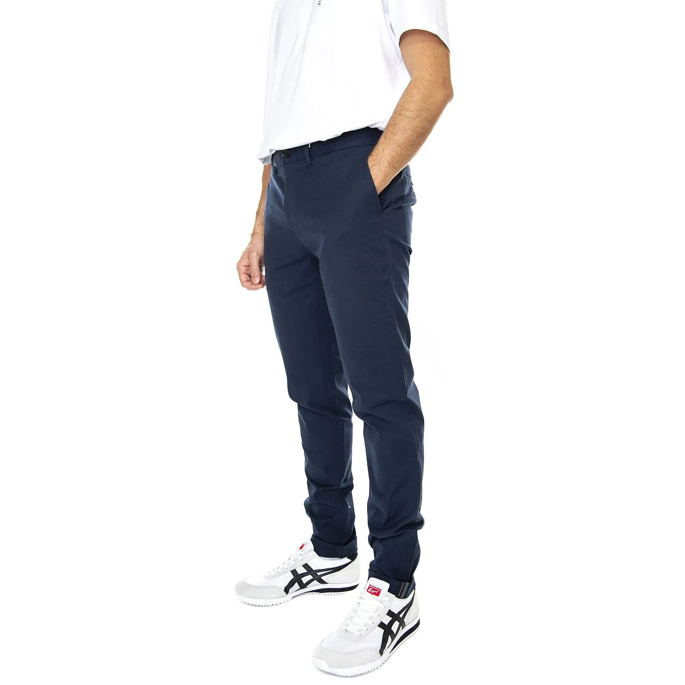 Ben Sherman Signature Skinny Stretch Chino Dark Navy - Pantaloni Uomo Blu    
