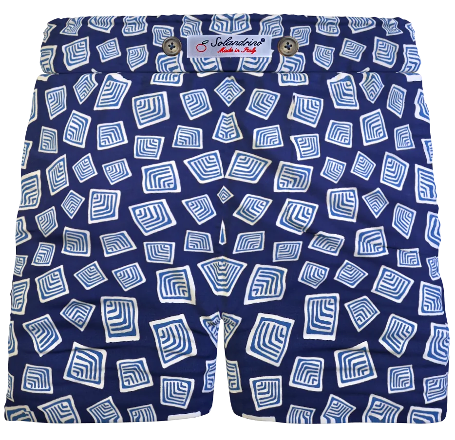Bermuda Shorts Fantasia 100% cotone Pantaloncino 2 tasche laterali Made in Italy