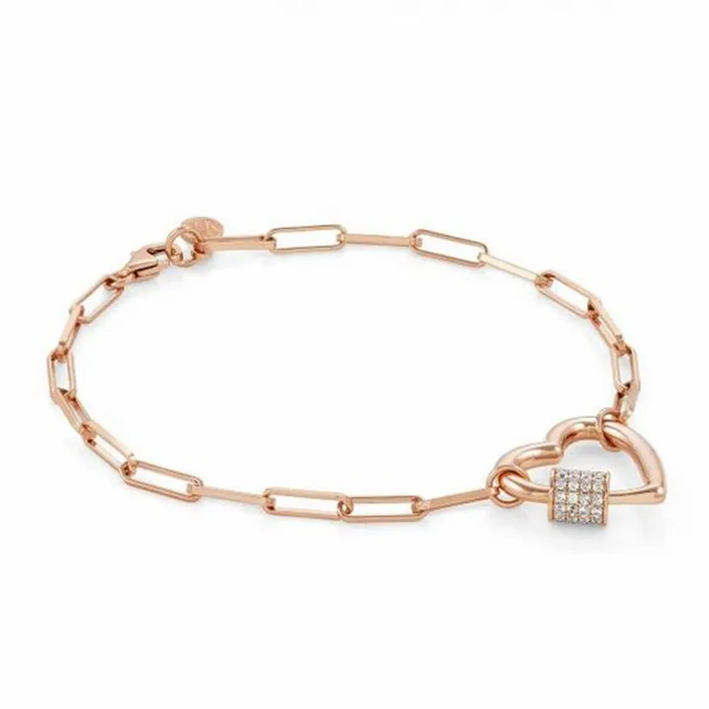 Bracciale Donna Argento Oro Rosa Charming Cuore Nomination