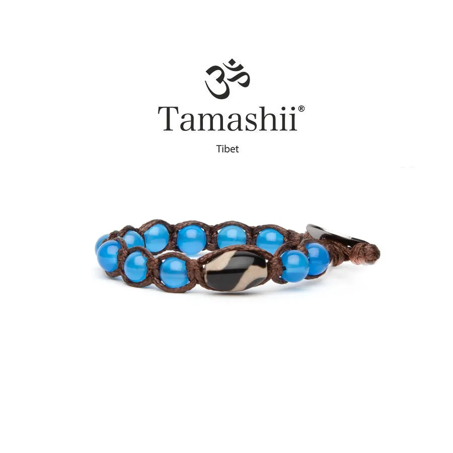 Bracciale Tamashii Shönu Gioia Agata blu BHS501-04-18