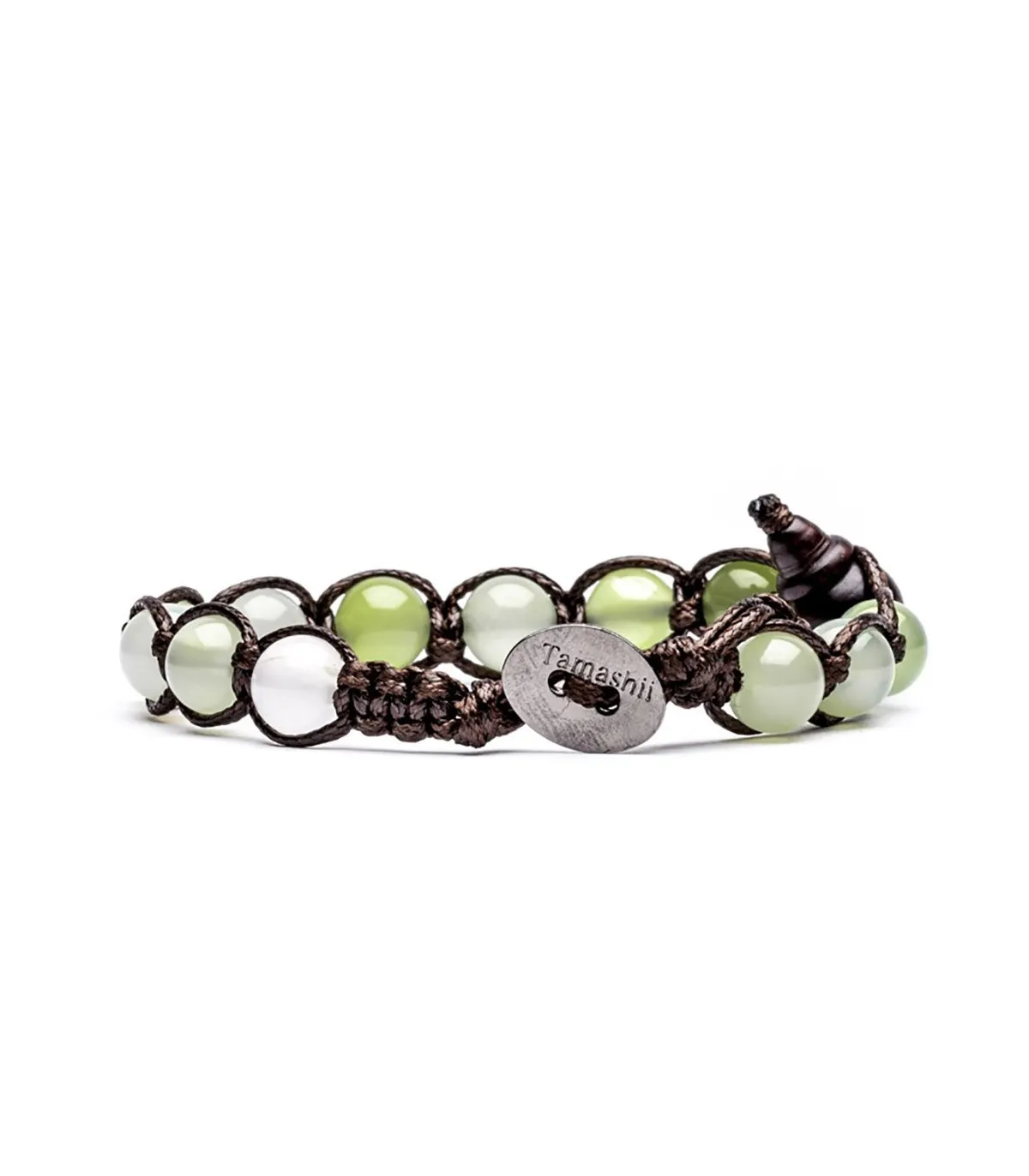 Bracciale Tamashii Tibet Agata Verde Mela BHS900-63