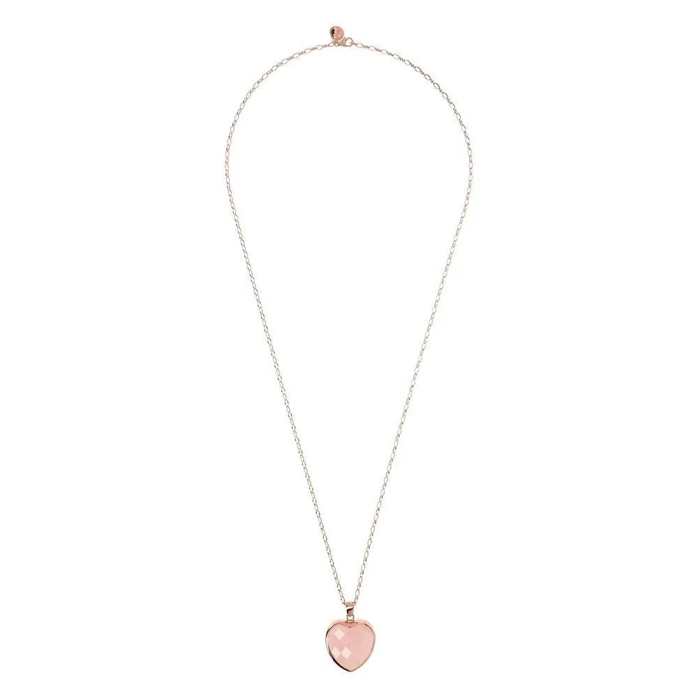 Bronzallure collana cuore rosa