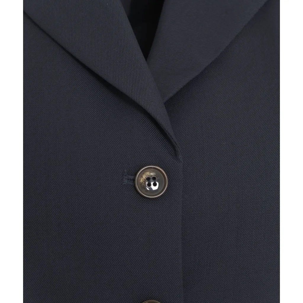 Camicetta cropped con inserti sullorlo blu scuro