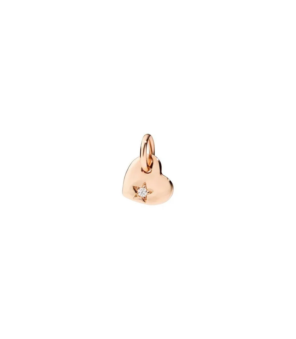 Ciondolo Dodo Cuore Oro Rosa 9Kt Diamante Bianco DMB7040HEARSDB09R