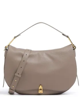  Coccinelle Magie Soft Borsa hobo pelle di vacchetta grana taupe  