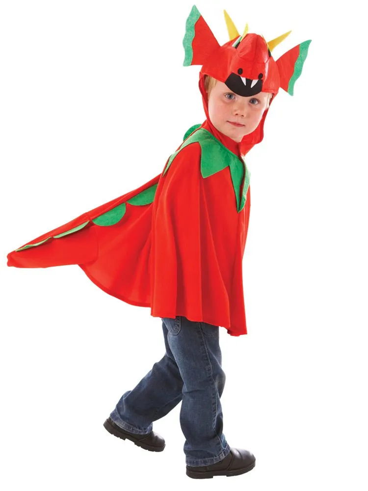 Costume da drago rosso da bambina