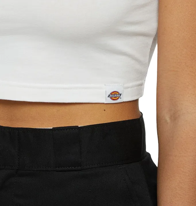 Dickies canotta da donna in cotone elasticizzato Powers DK0A4Y8DWHX1 bianco