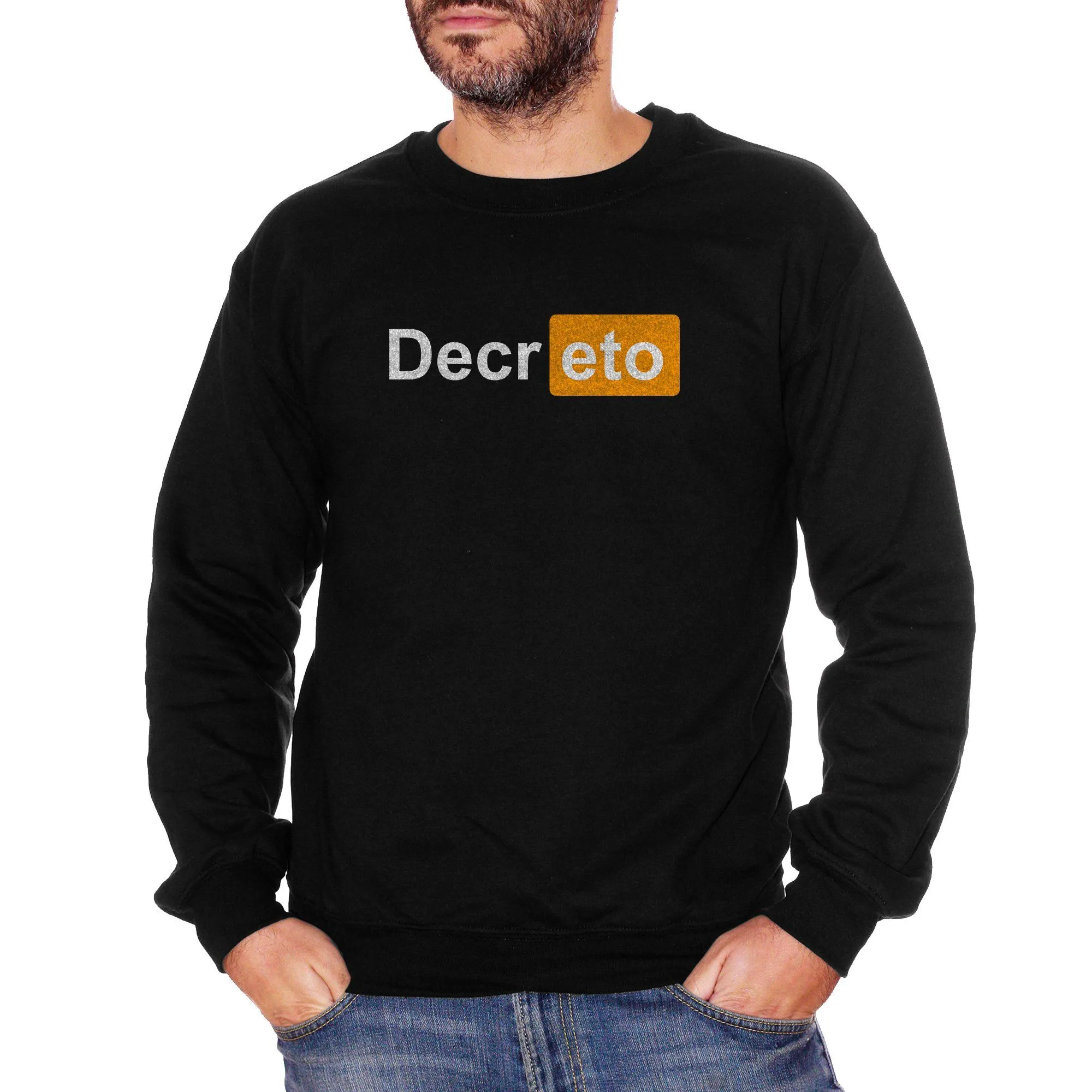 Felpa Girocollo Decreto PurnHub - Frasi Divertenti Lockdown - Funny Choose ur Color