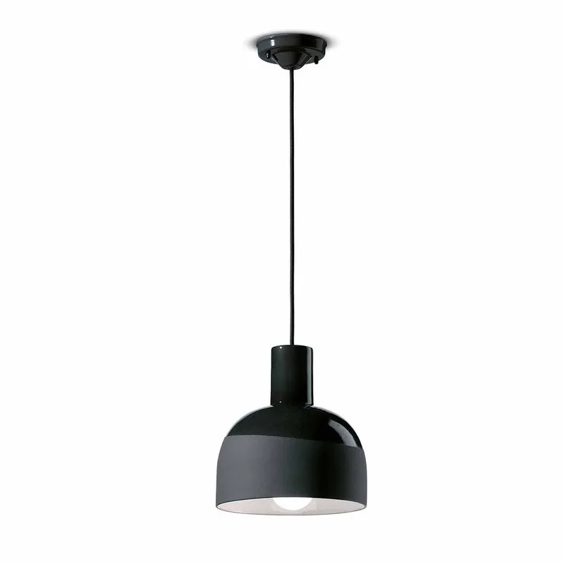 Ferroluce Lampada A Sospensione Caxixi Nero Carbone