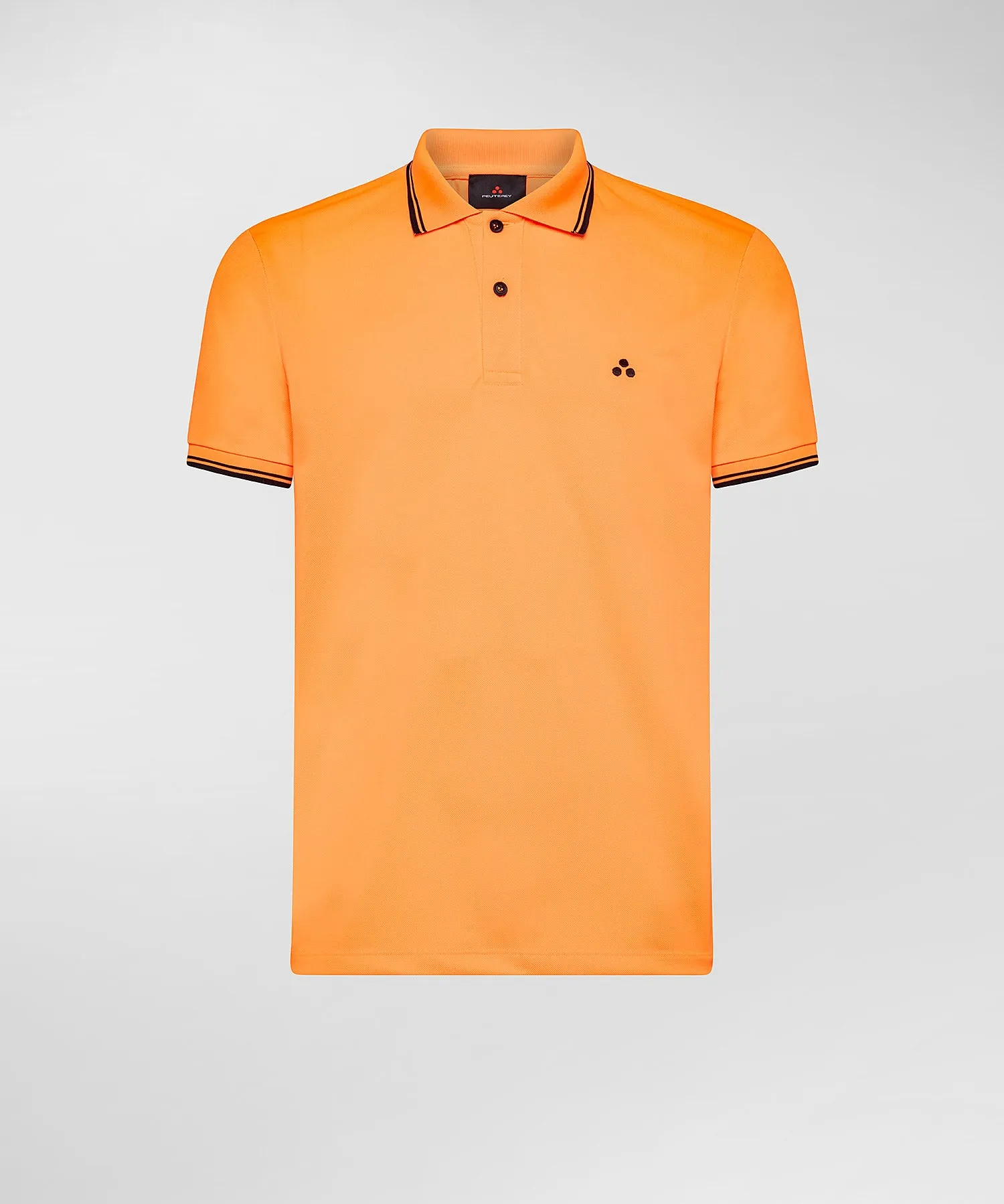 Fluo Piquet Polo with Graphic Details / Orange