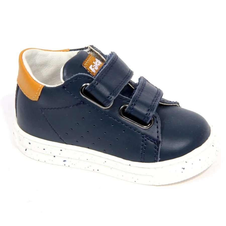 H3590 sneaker bimbo boy FALCOTTO SALAZAR kids shoes blue/yellow