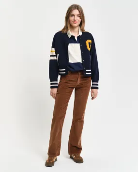 Jeans svasati in velluto a coste    