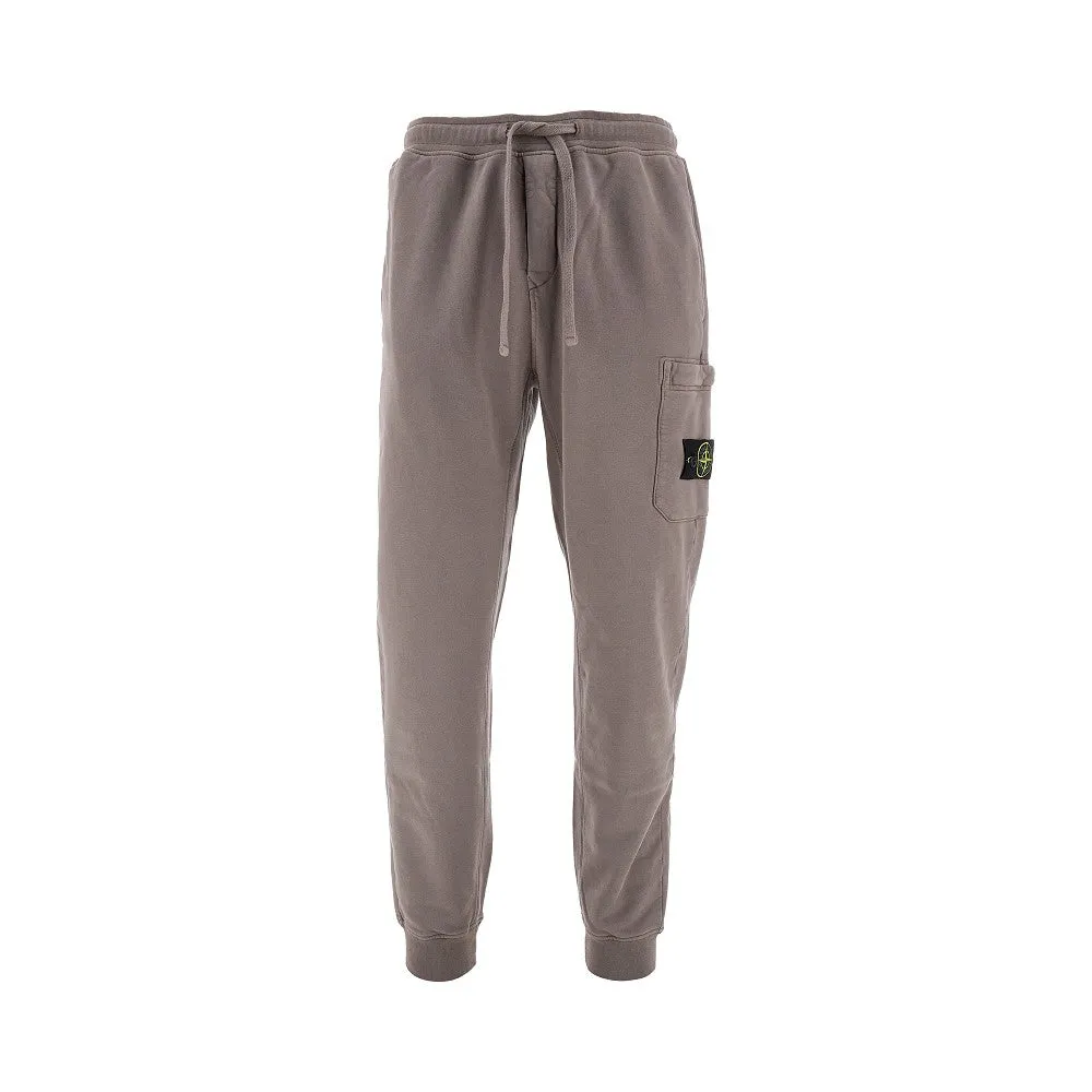 Joggers in cotone con badge logo