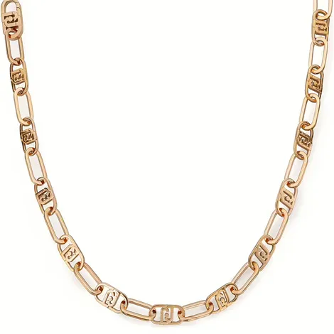 LIUJO Collana in acciaio a catena rose gold 