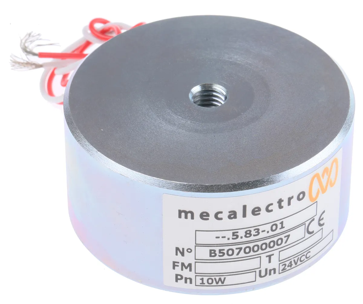 Magnete di tenuta Mecalectro, 1450N, 24V cc, Ø 63mm