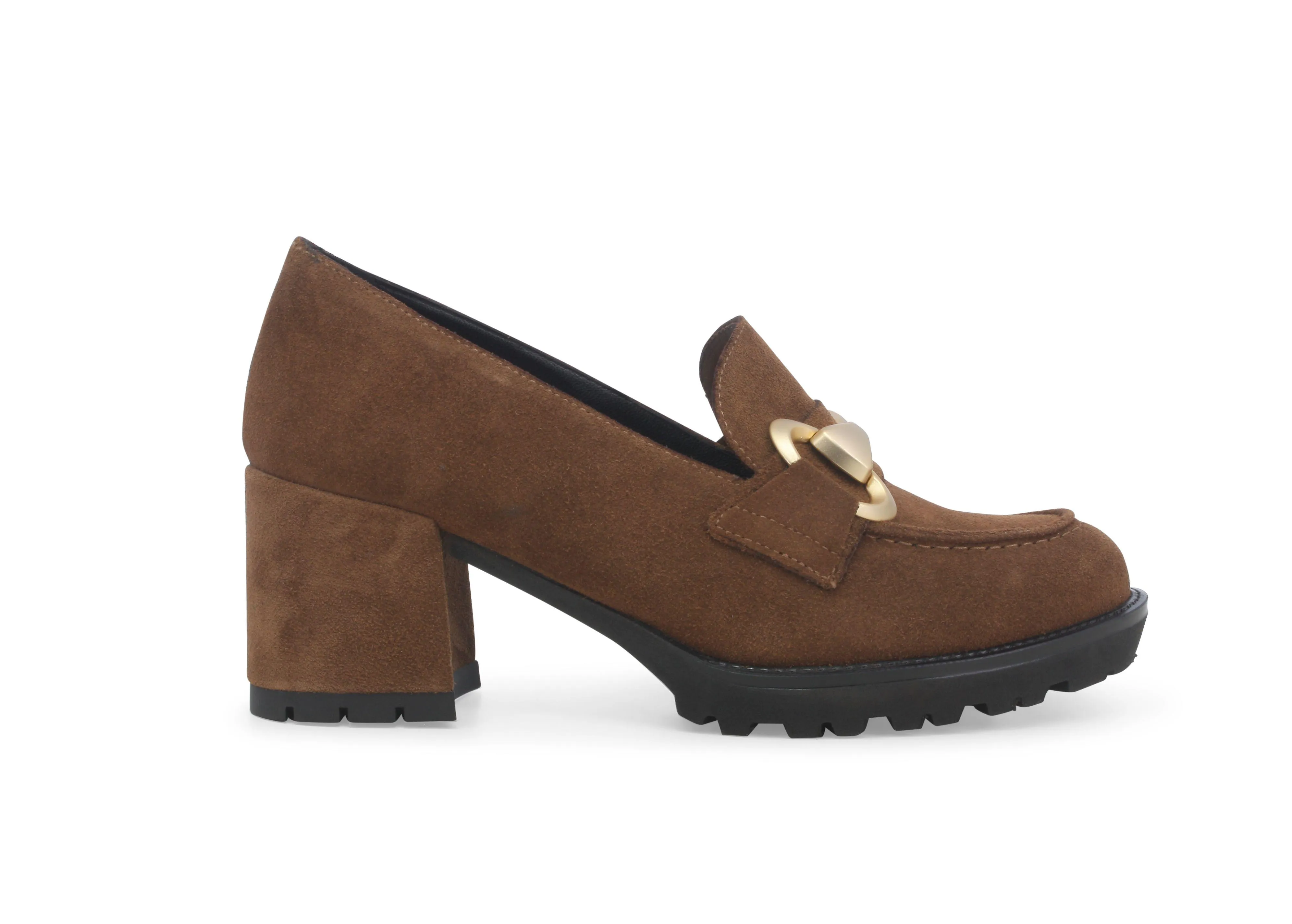 Melluso Mocassino donna in camoscio sigaro l5255w
