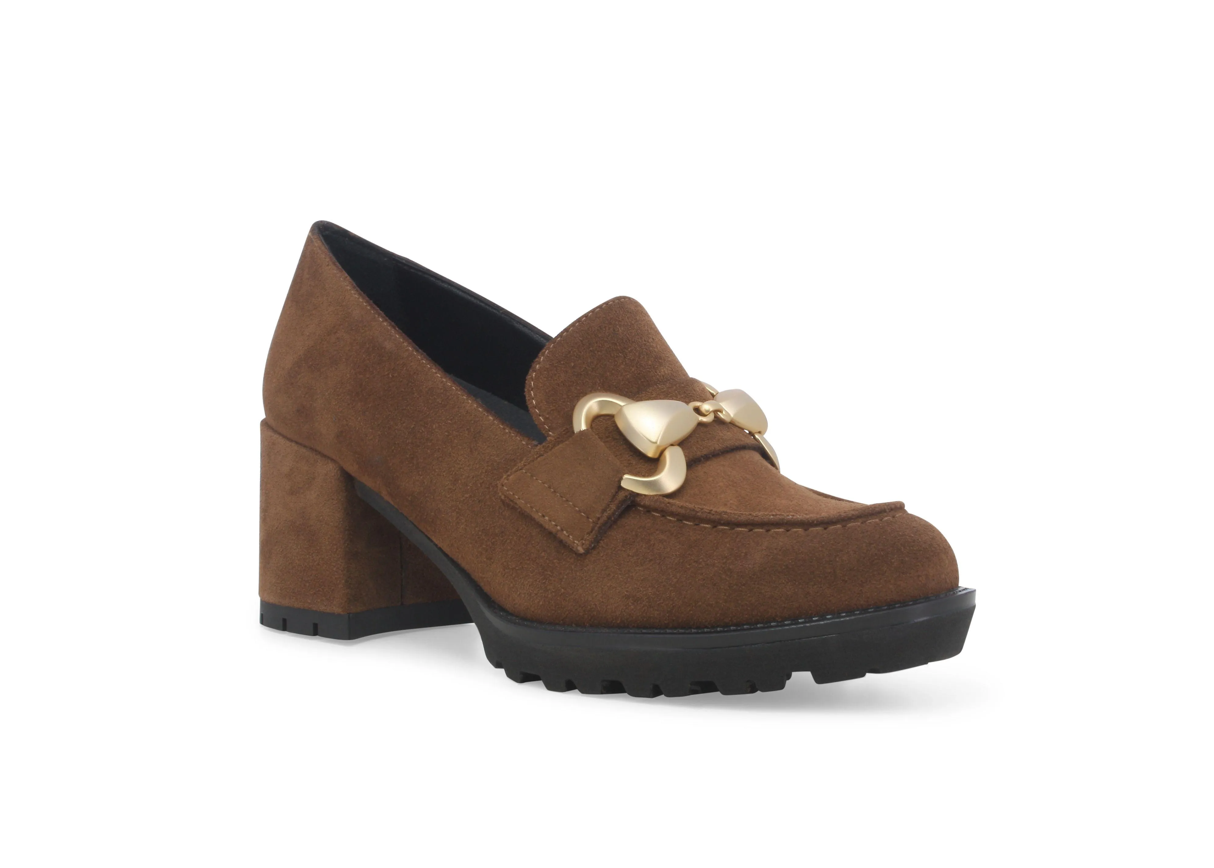 Melluso Mocassino donna in camoscio sigaro l5255w
