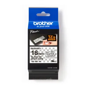 Nastro per etichettatrici Brother 18 mm x 8 m Nero su Bianco