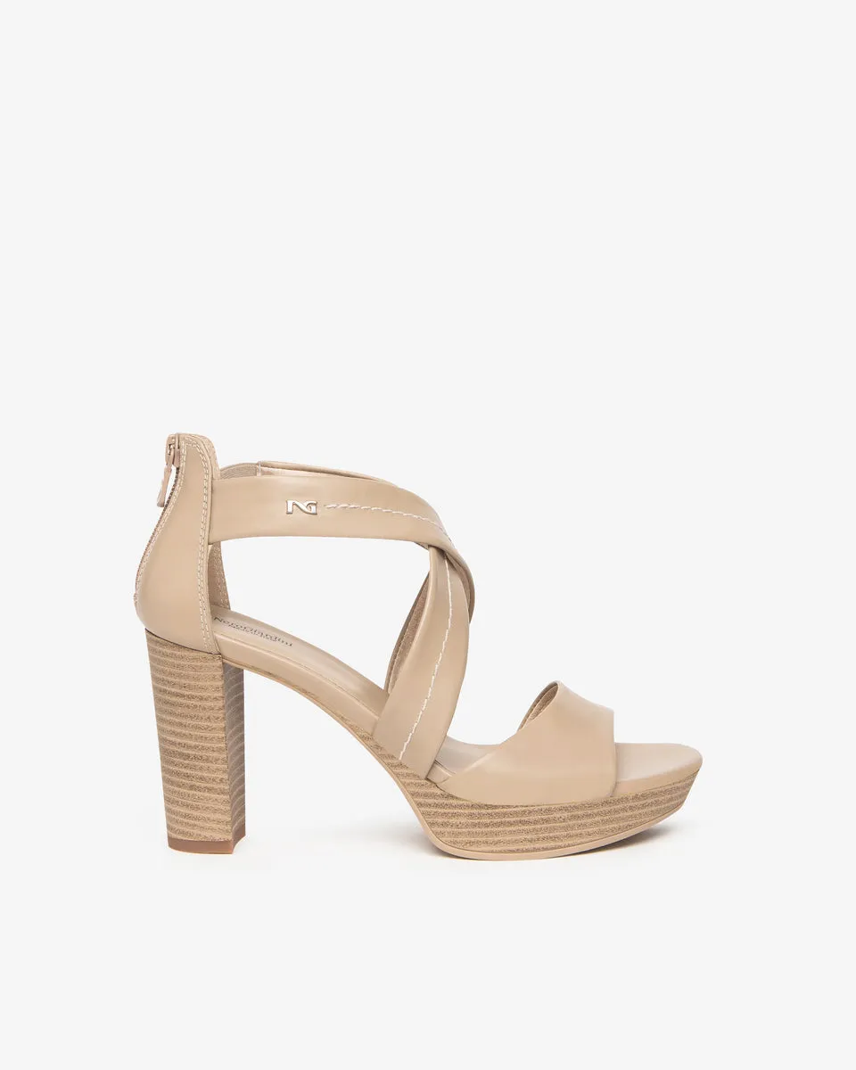 Nero Giardini E307500D sandali donna in pelle sabbia