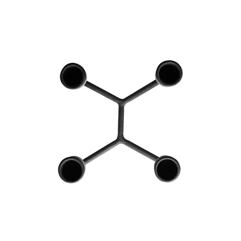 Normann Copenhagen Candeliere 4 braccia Heima, nero
