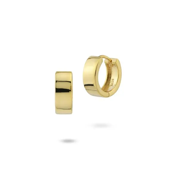 OR868D Orecchini placcati oro giallo a cerchio grande    