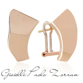 Orecchini Artlinea a goccia in oro rosa lucido 18kt OP0065-LR