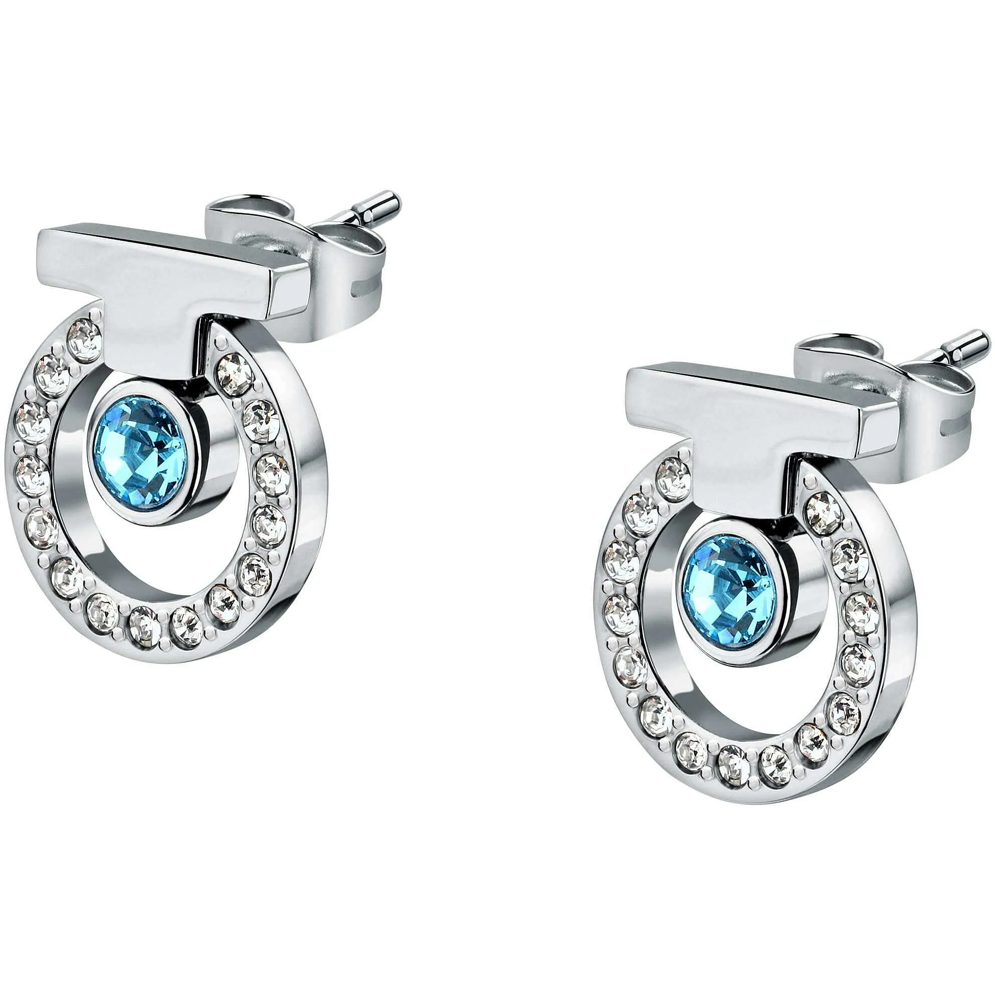 orecchini donna gioielli Trussardi T-Logo