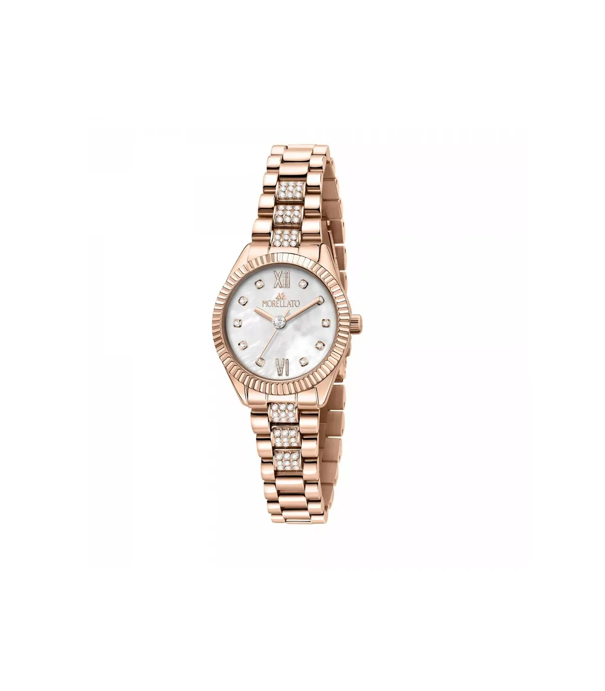 Orologio Donna Morellato Collezione Magia 28mm Acciaio Rosa Cristalli Bianchi R0153165522