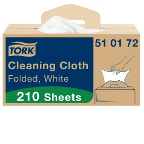 Panni  per uso ripetuto in Non Woven Fabric Tork 41.5 x 35.5cm, col. Colore bianco, Scatola da 210