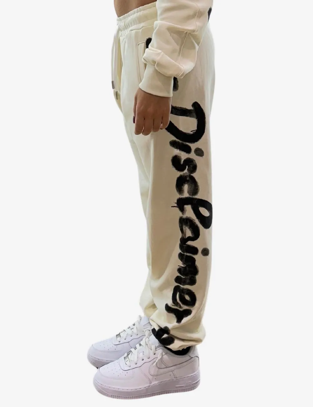 Pantalone Disclaimer con logo sbiadito donna