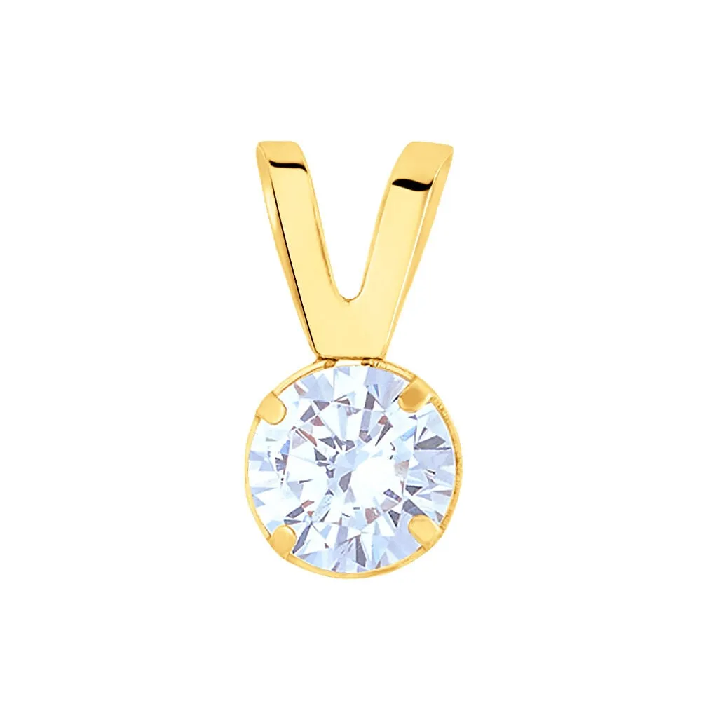 Pendente Punto Luce Poème Oro Giallo 375/1000 Cubic Zirconia Bianco 1400597