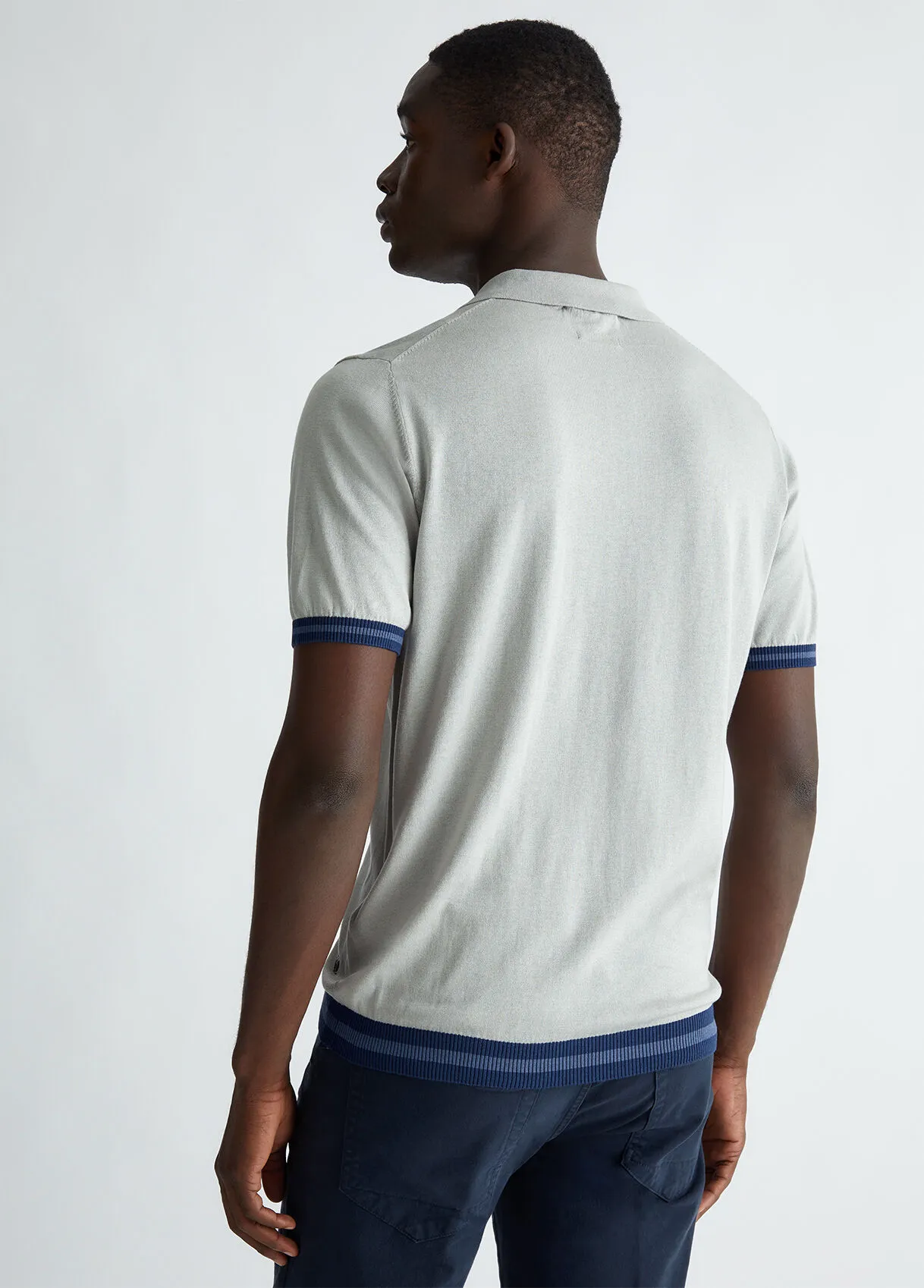 Polo in seta e cotone