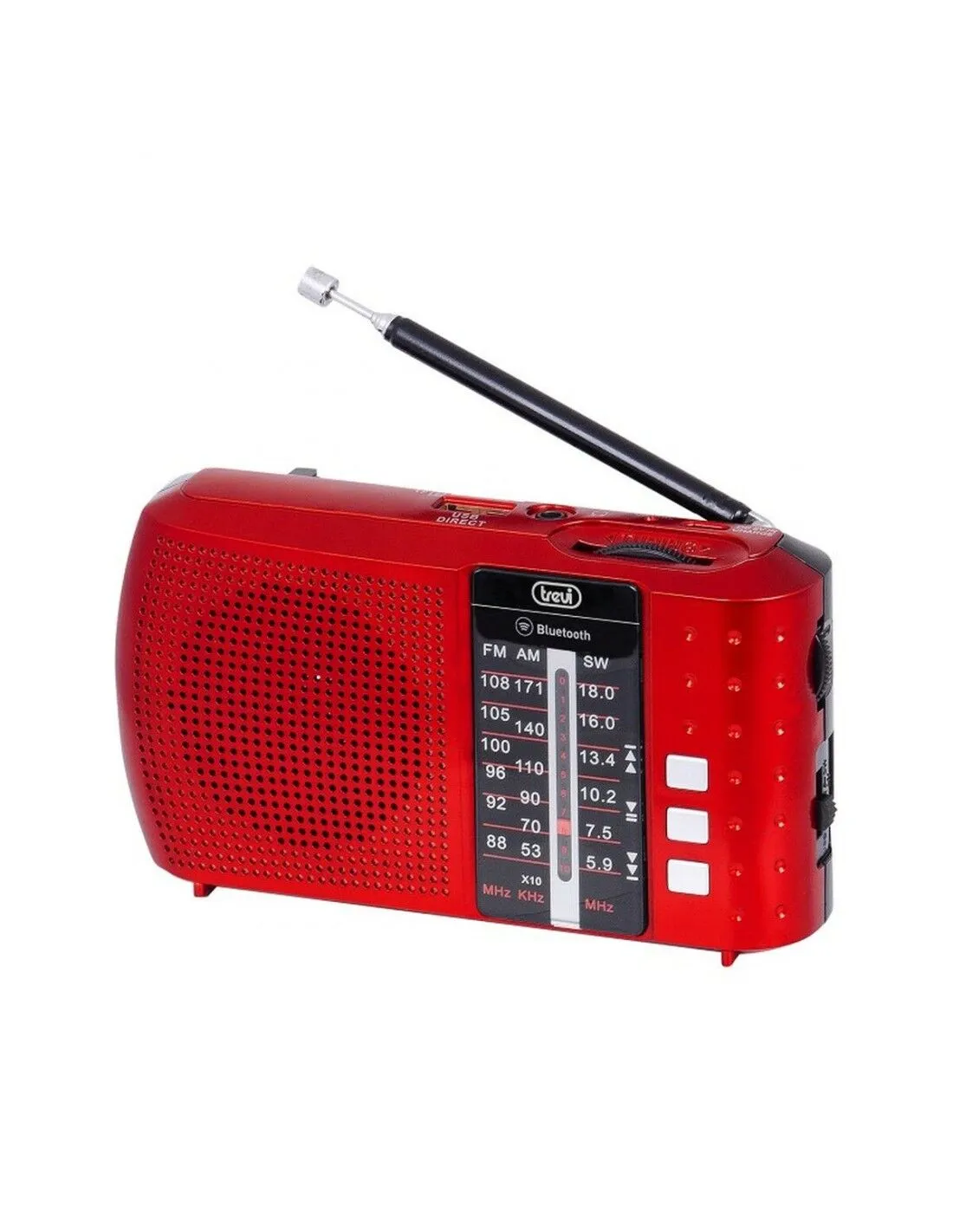 Radio Portatile Bluetooth Trevi RA7F20BTR FM/AM/SW Rosso
