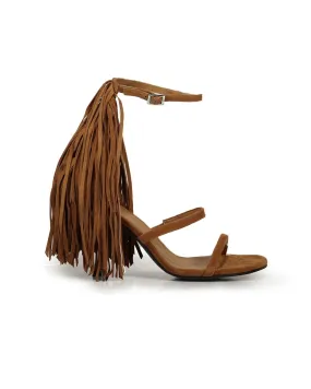 Sandalo Ride Away suede frange tan