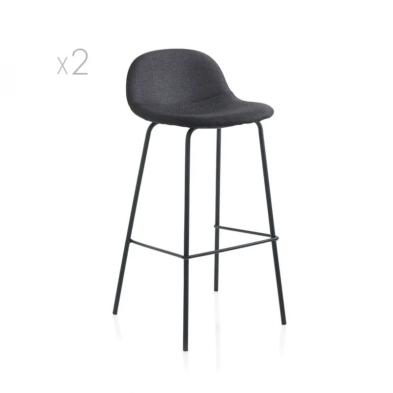 TFT Home Set 2 sgabelli EVRY, nero