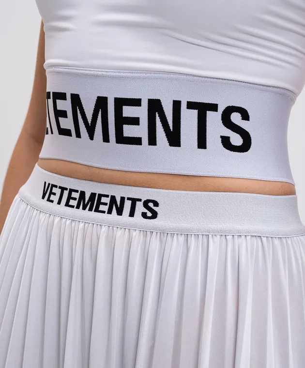 Vetements Top bianco con logo WA65TO100W