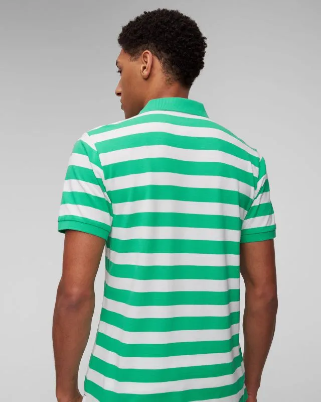 Zielono-białe polo męskie Helly Hansen Koster Polo 34299-499